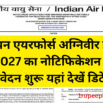 Air Force Agniveer Recruitment 01/2027
