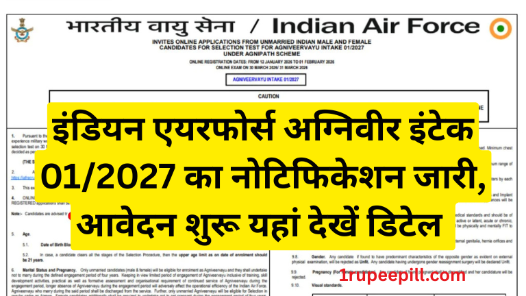 Air Force Agniveer Recruitment 01/2027