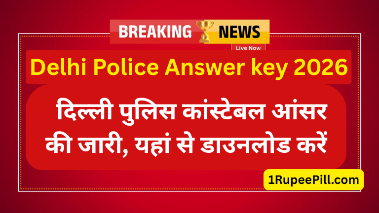 Delhi Police Answer key 2026