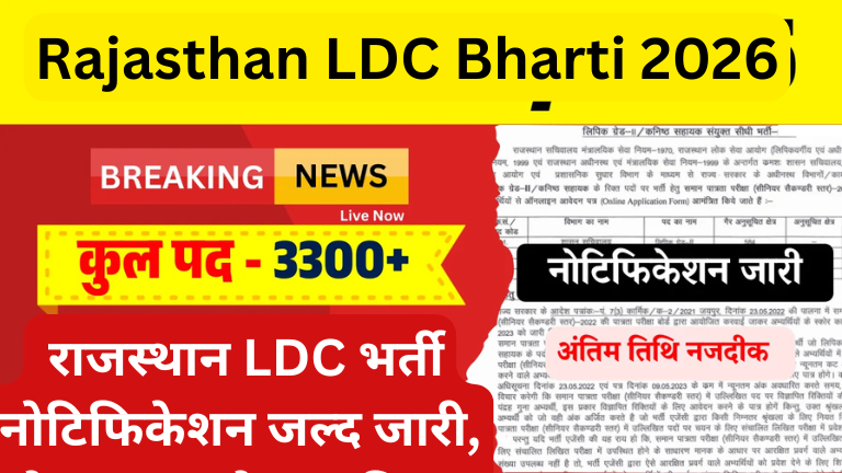 Rajasthan LDC Bharti 2026